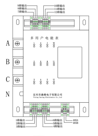 多用户电表安装图